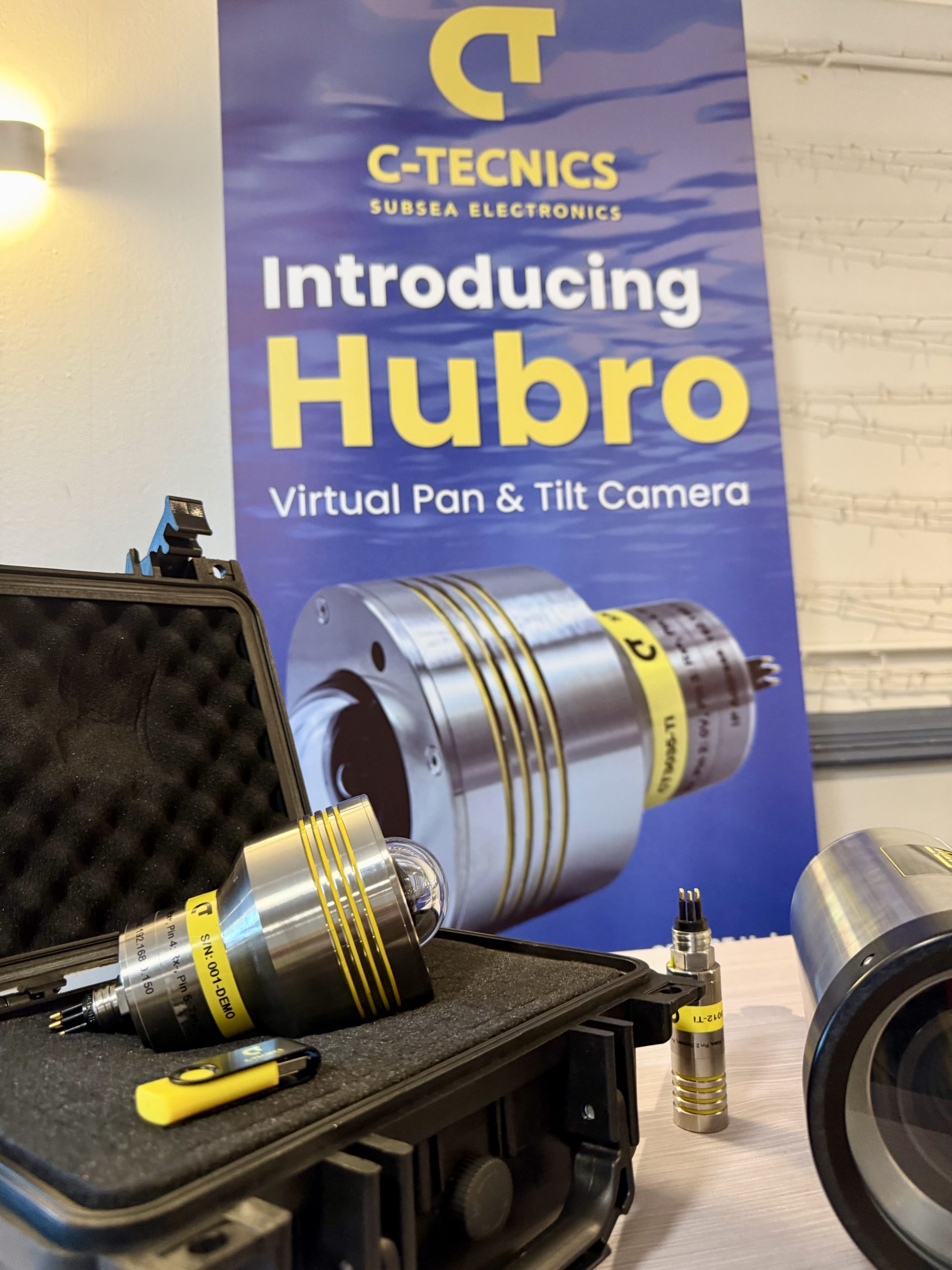 CT3035 Hubro Virtual Pan and Tilt Camera displayed at the C-Tecnics stand during SUT Gadgets and Widgets.